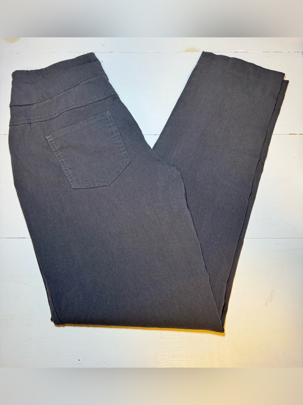 Ruby Rd. Black Straight Leg Pull-On Jeans - Picture 9 of 13